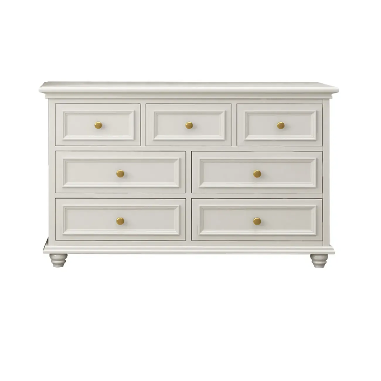 Glam White Wood Dressers & Chests for Bedroom Image - 11