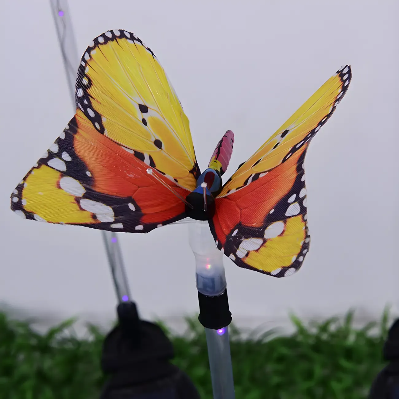 Solar LED Colorful Butterfly Pathway Lights for Garden Decor Image - 3