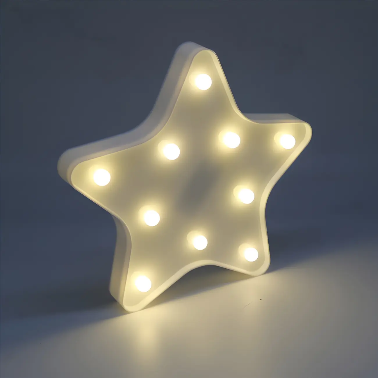 Kids Blue Plastic Star LED Night Light for Bedroom Wall Decor Image - 10 | homeyfad