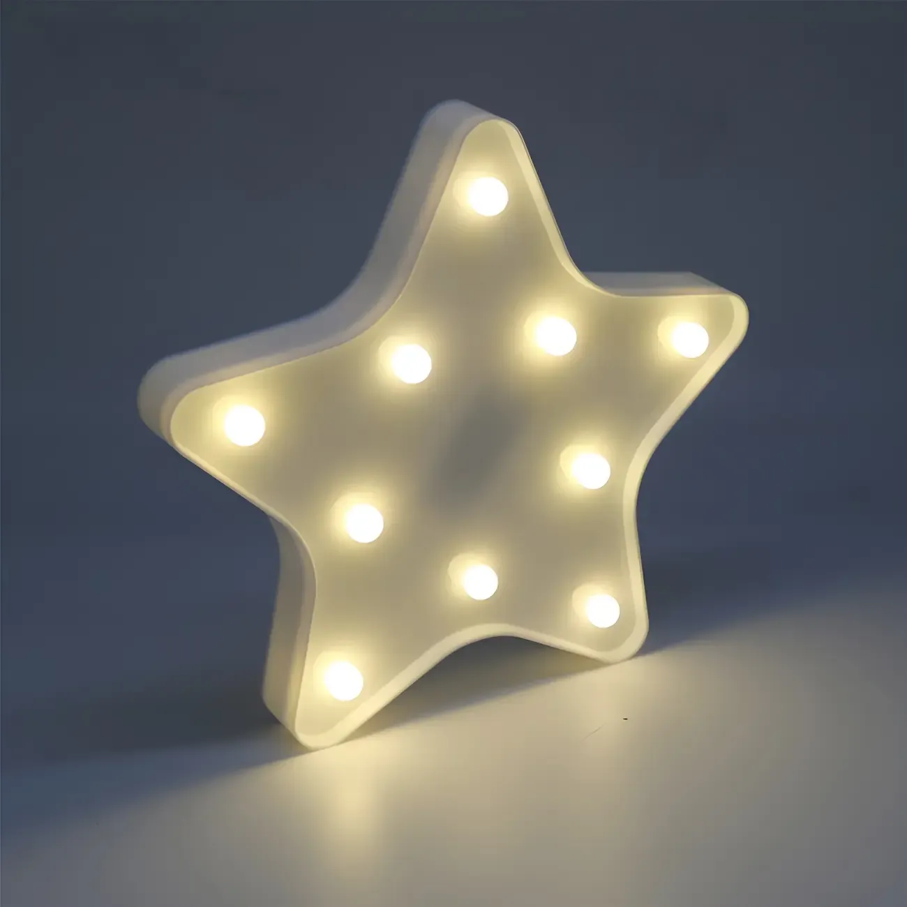 Kids Blue Plastic Star LED Night Light for Bedroom Wall Decor Image - 10