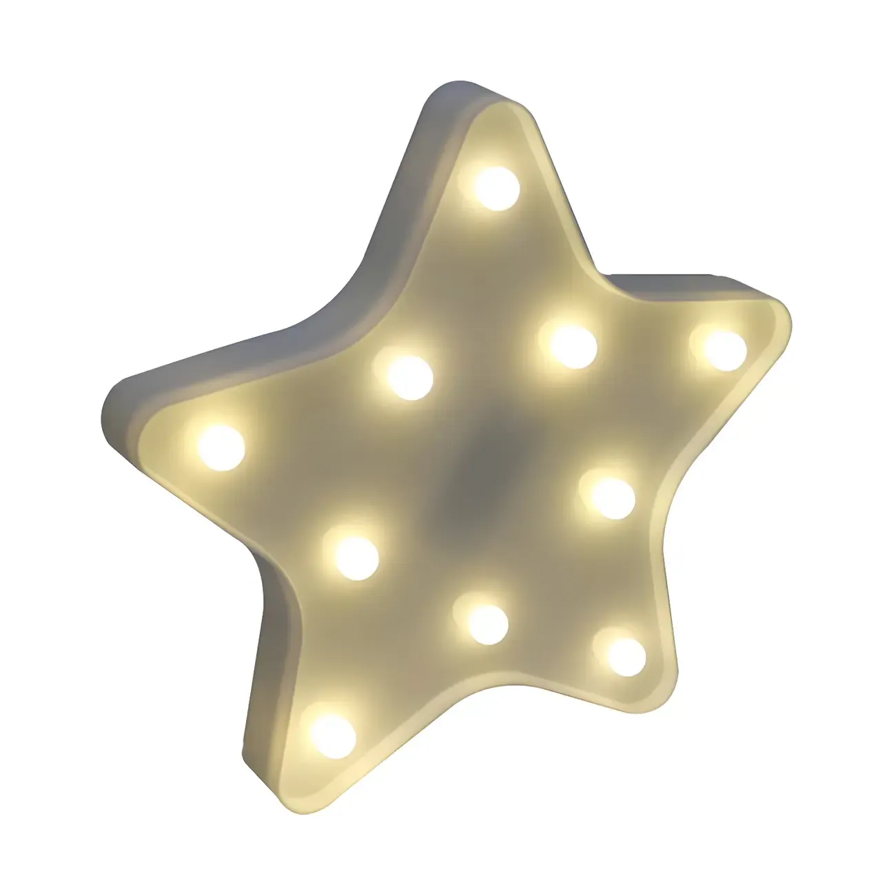 Kids Blue Plastic Star LED Night Light for Bedroom Wall Decor Image - 11