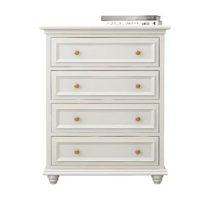 Glam White Wood Dressers & Chests for Bedroom Image - 16