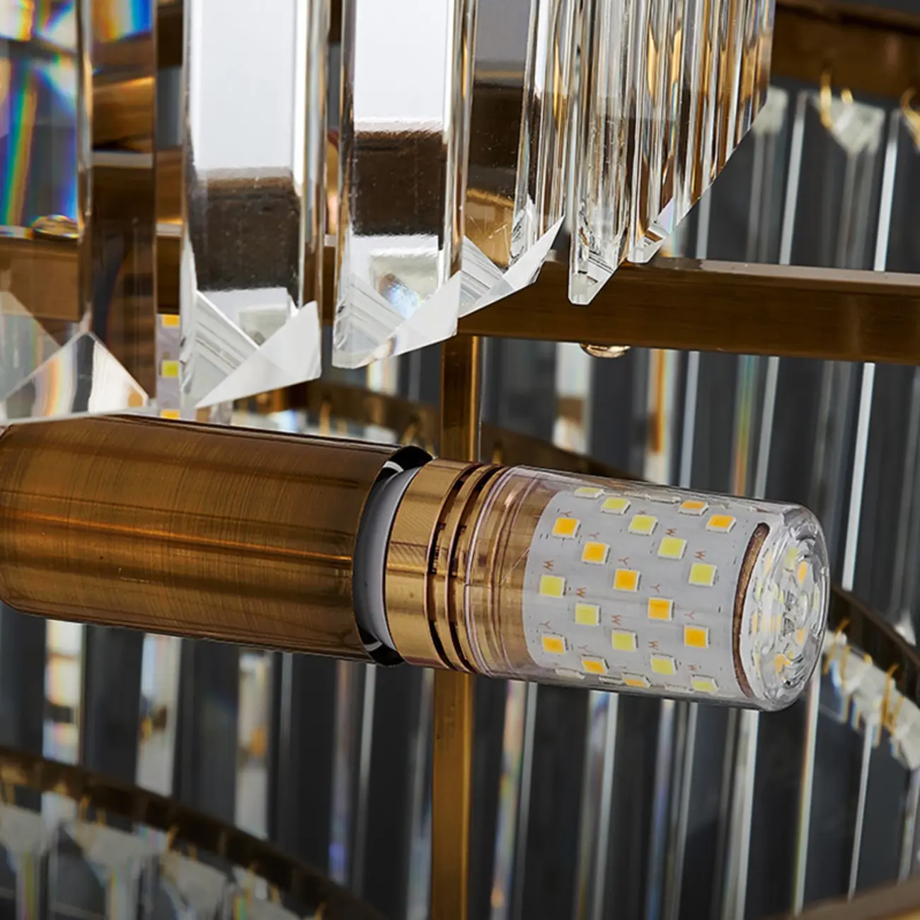 Luxury Crystal Gold Chandelier with Multi-Tiered Design  Image - 14 | homeyfad