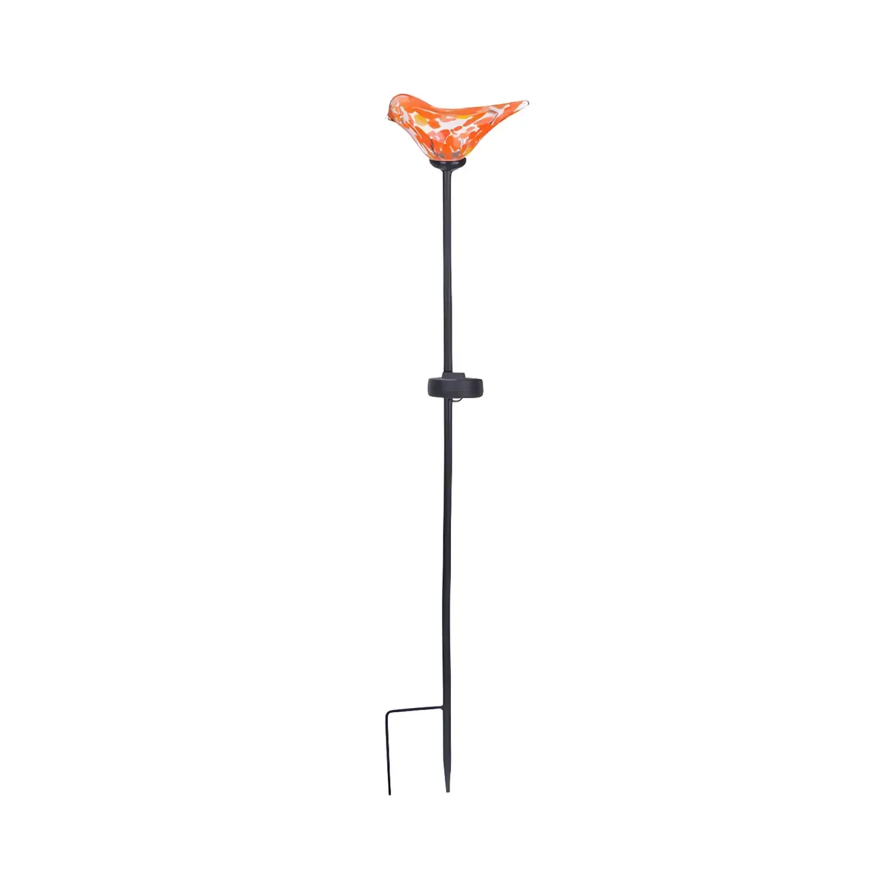 Solar LED Colorful Bird Glass Landscape Light for Pathway Image - 2