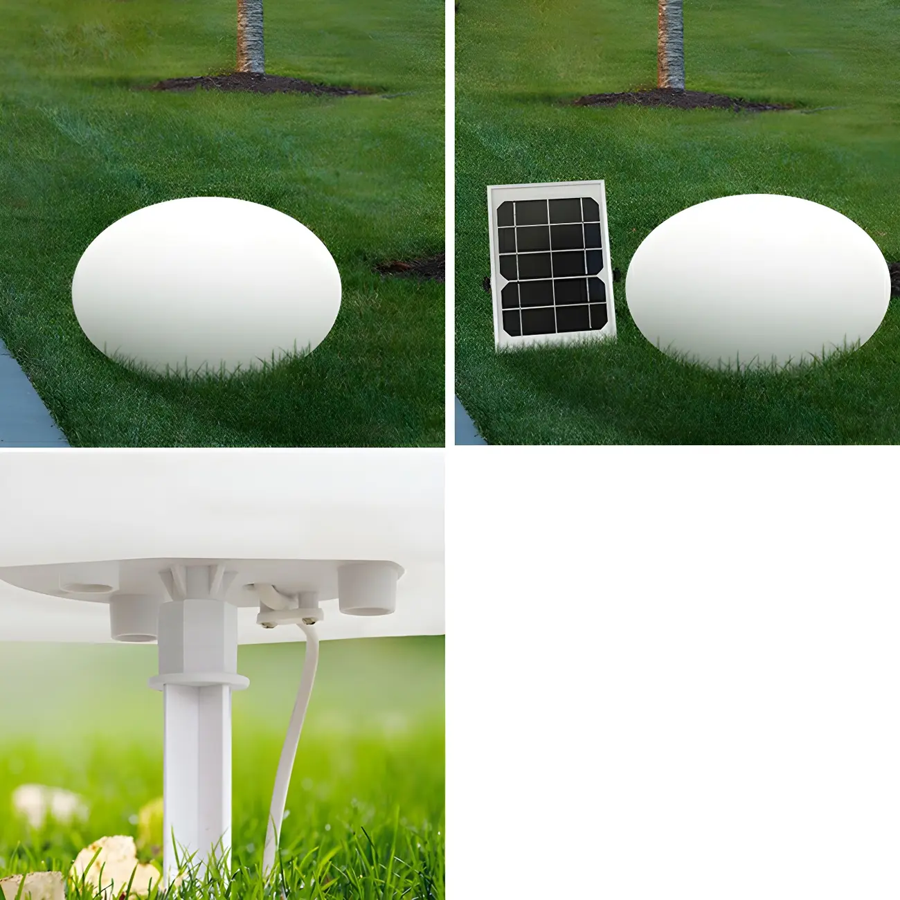 Colorful Egg-Shaped Solar LED Garden Path Lights for Outdoor Decor Image - 6 | homeyfad