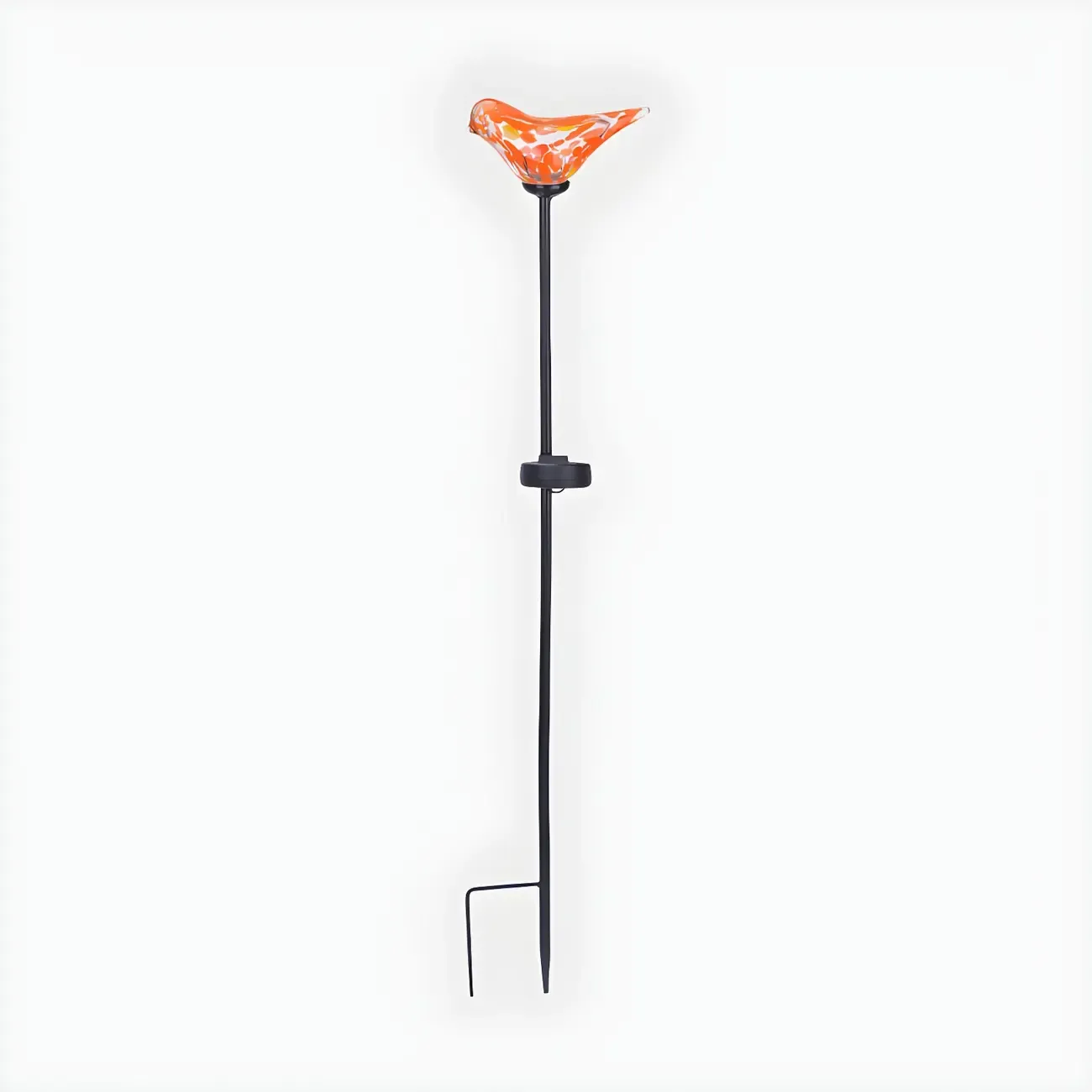 Solar LED Colorful Bird Glass Landscape Light for Pathway Image - 3