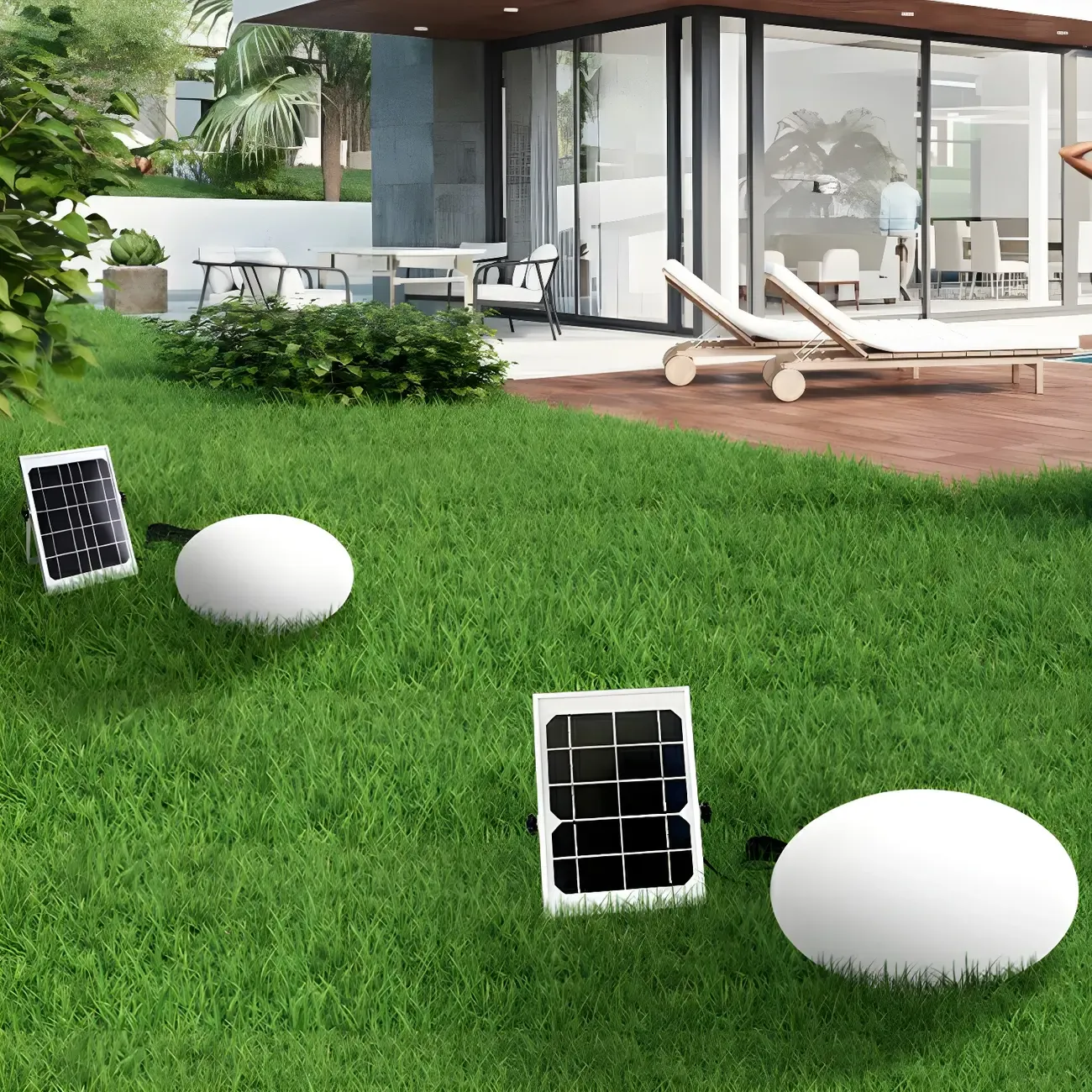 Colorful Egg-Shaped Solar LED Garden Path Lights for Outdoor Decor Image - 7