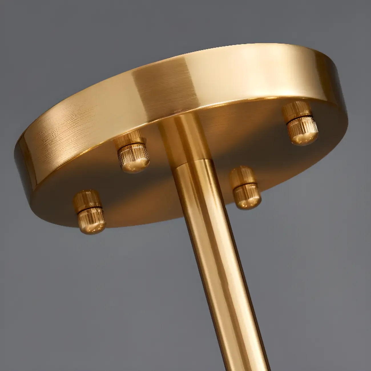 Modern Round Brass Crystal Chandeliers for Living Room Image - 12