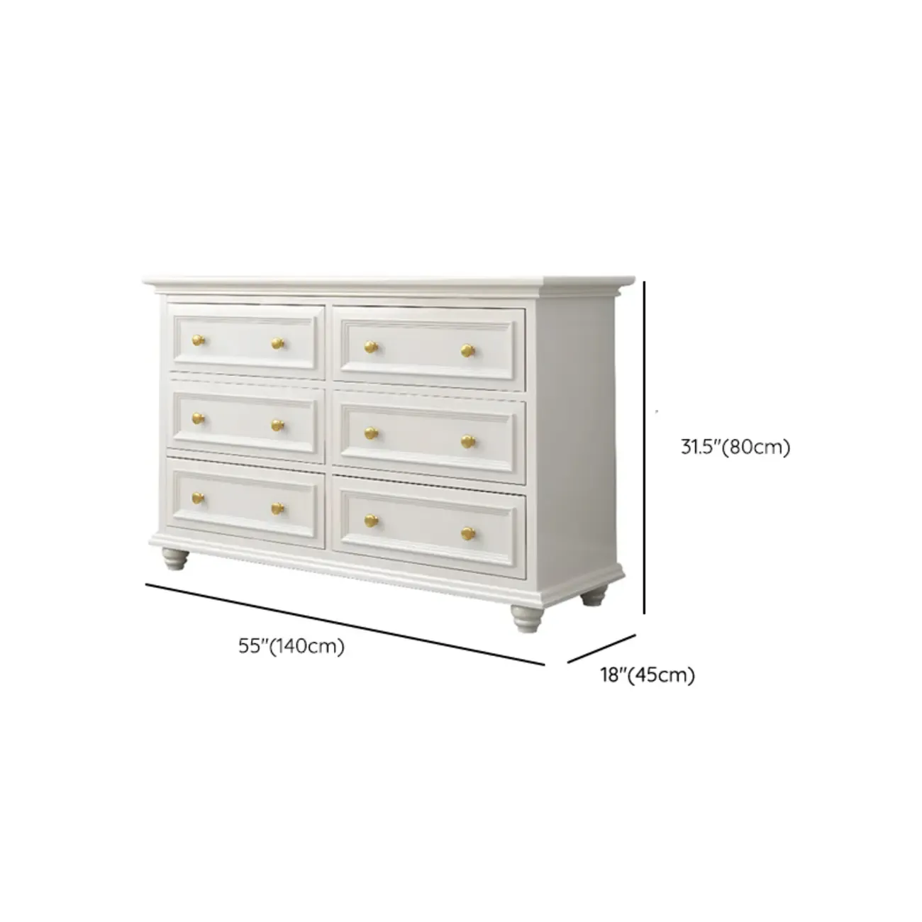 Glam White Wood Dressers & Chests for Bedroom Image - 23