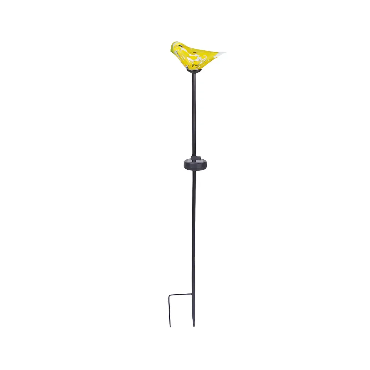 Solar LED Colorful Bird Glass Landscape Light for Pathway Image - 7