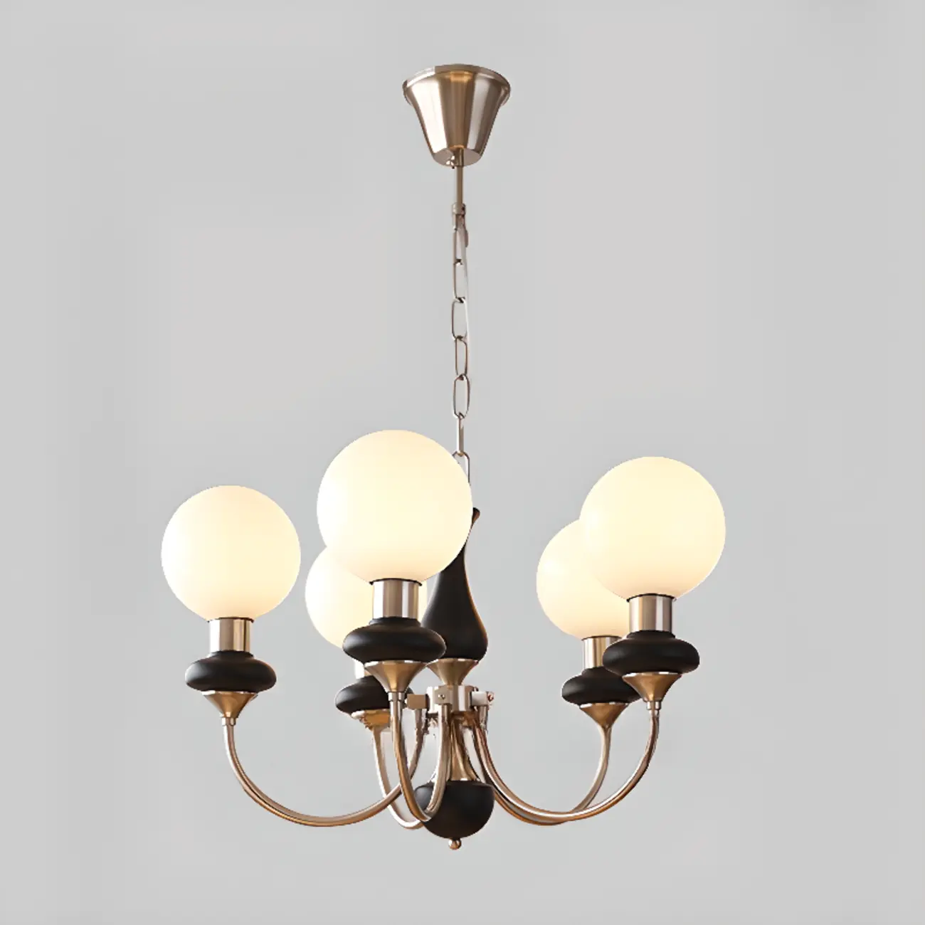 Adjustable Modern Green Globe Chandelier with 3/5 Light Image - 8 | homeyfad