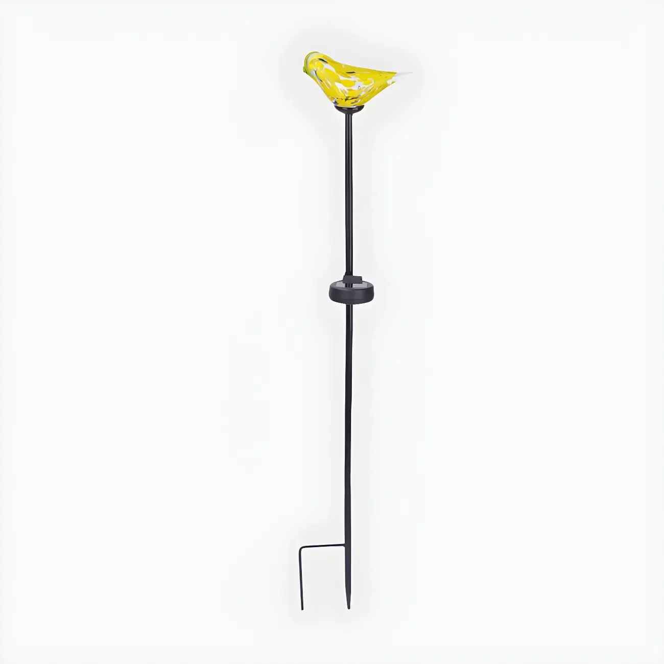 Solar LED Colorful Bird Glass Landscape Light for Pathway Image - 8