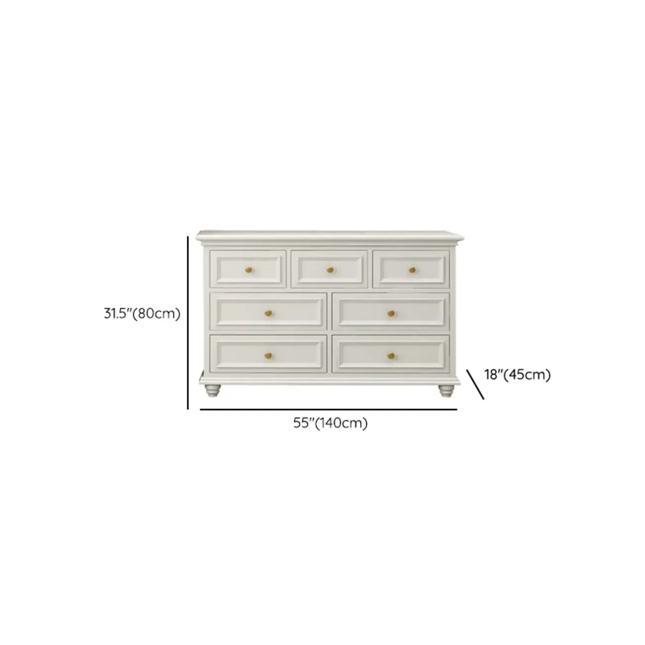 Glam White Wood Dressers & Chests for Bedroom Image - 27