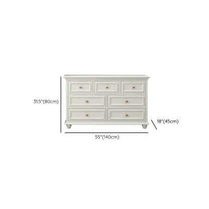 Glam White Wood Dressers & Chests for Bedroom Image - 27