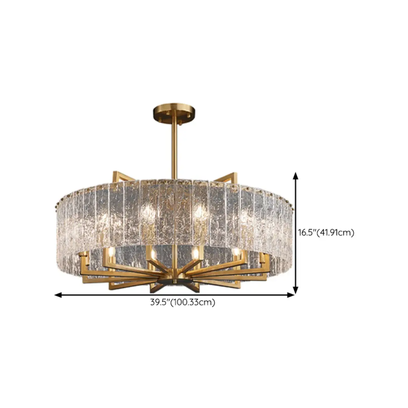 Modern Round Brass Crystal Chandeliers for Living Room Image - 16 | homeyfad