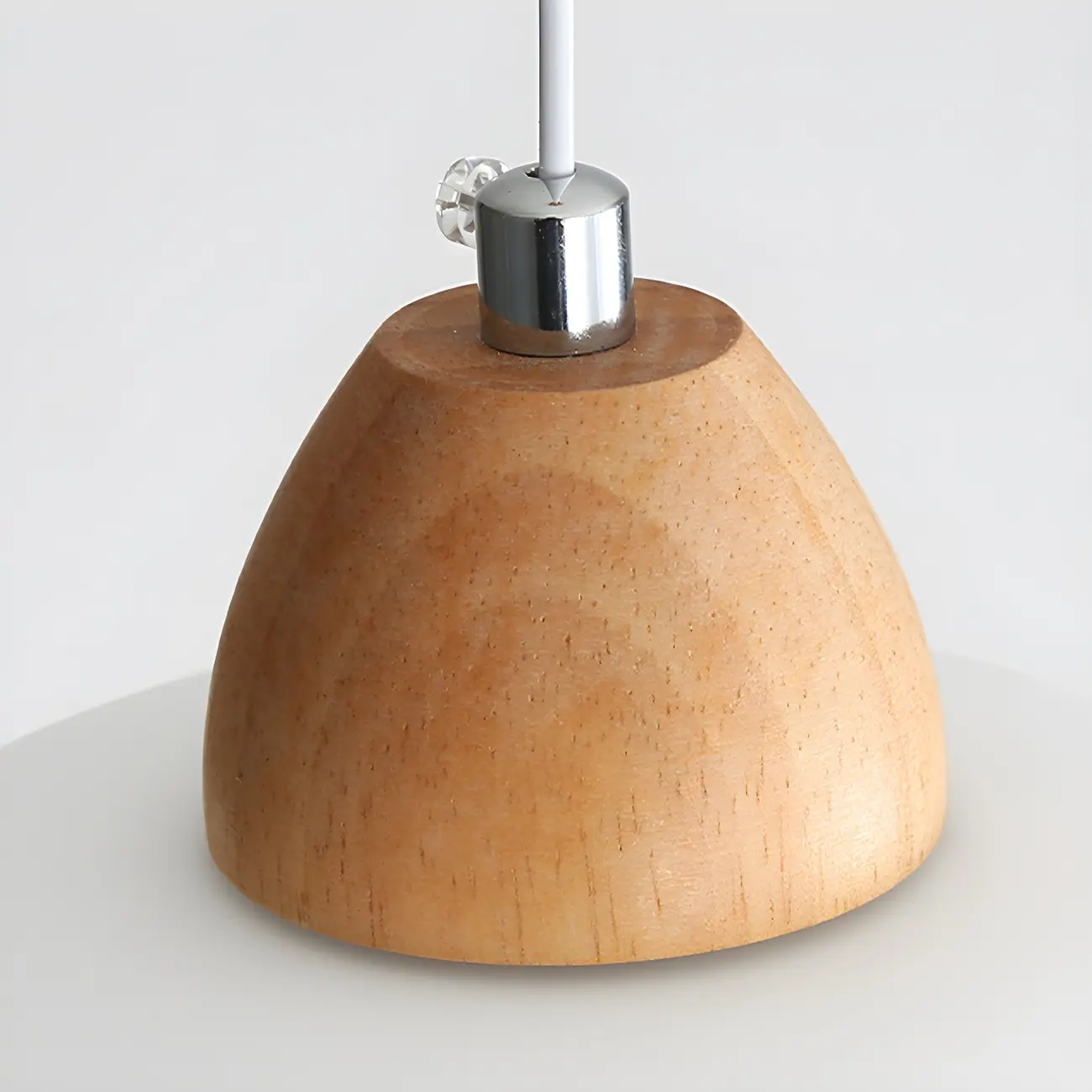 Modern Pebble-Shaped Cream Glass LED Pendant Lamp for Bedside Image - 10 | homeyfad