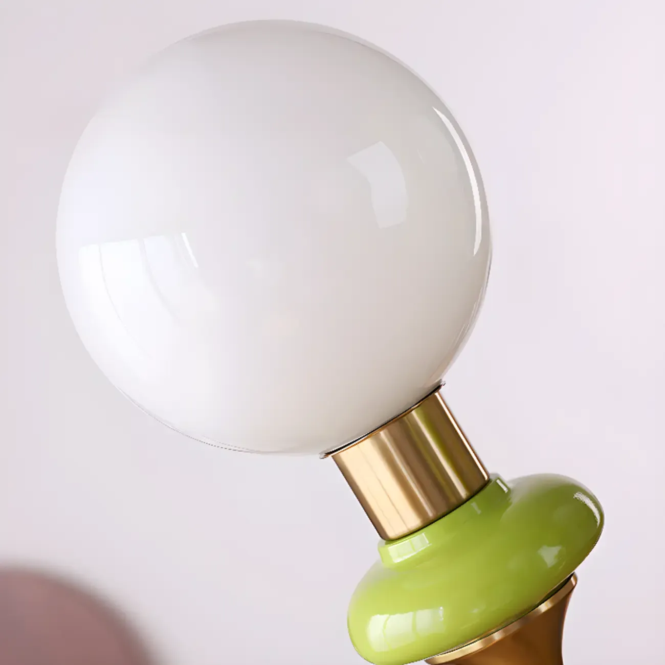 Adjustable Modern Green Globe Chandelier with 3/5 Light Image - 11