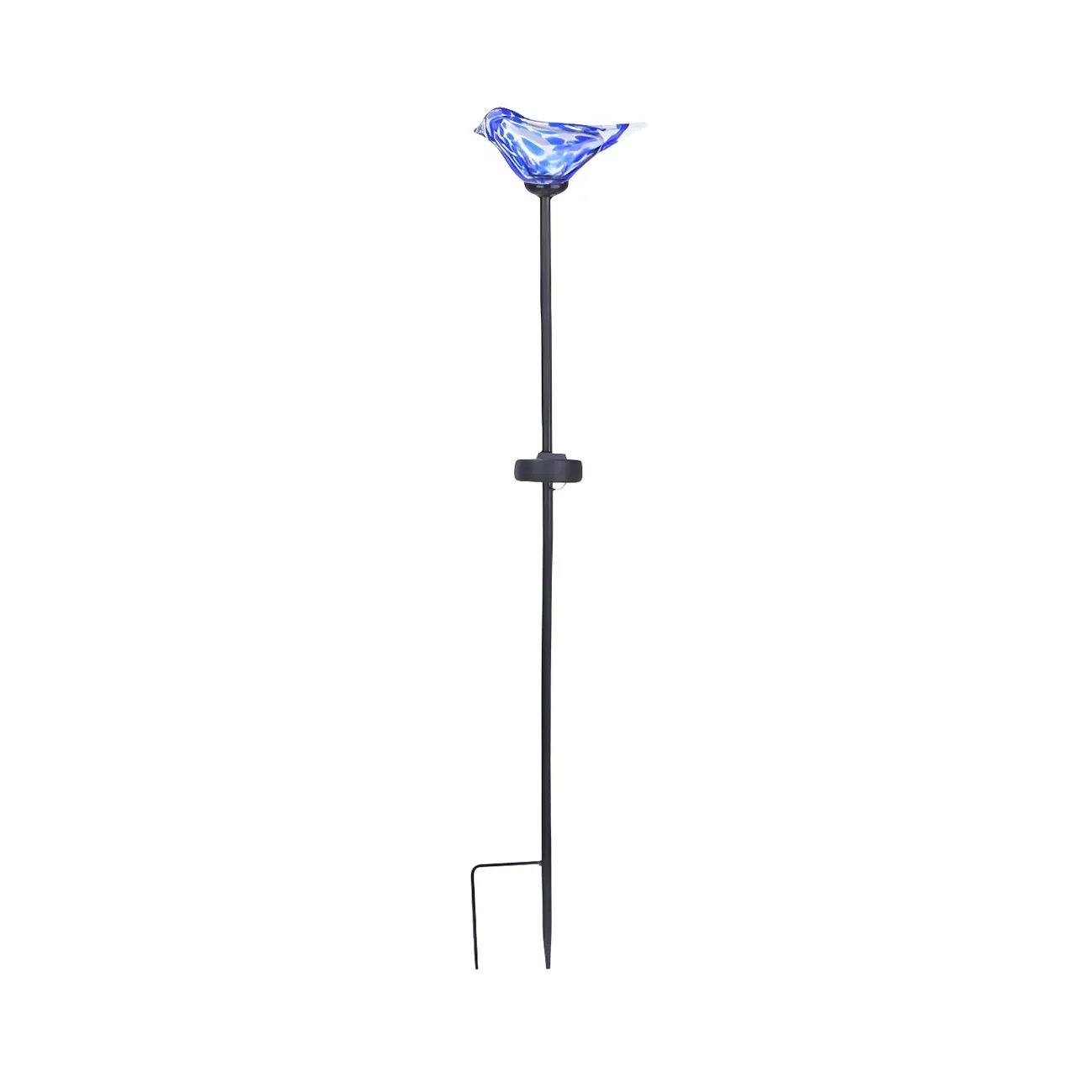 Solar LED Colorful Bird Glass Landscape Light for Pathway Image - 11