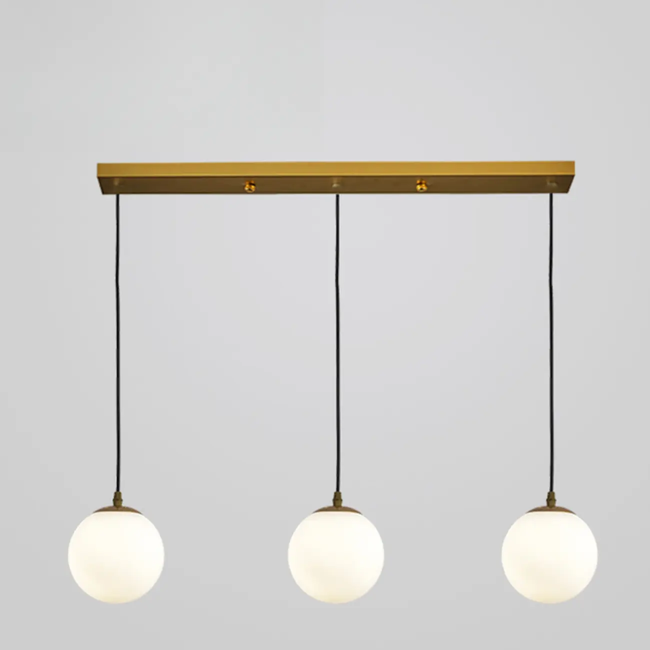 3 Lights Modern Glass Globe Island Pendant Light Image - 6 | homeyfad