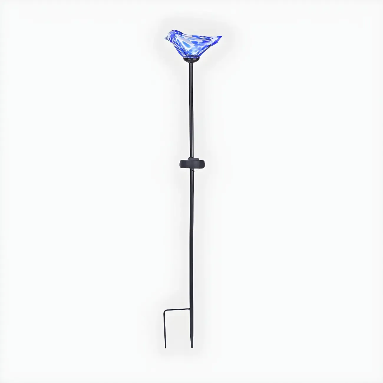 Solar LED Colorful Bird Glass Landscape Light for Pathway Image - 12