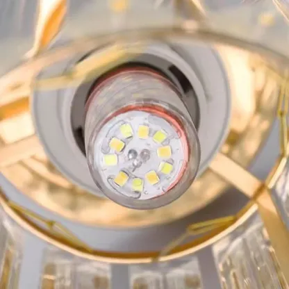 Elegant Clear Crystal Cylinder Pendant Light for Dining Room Image - 7