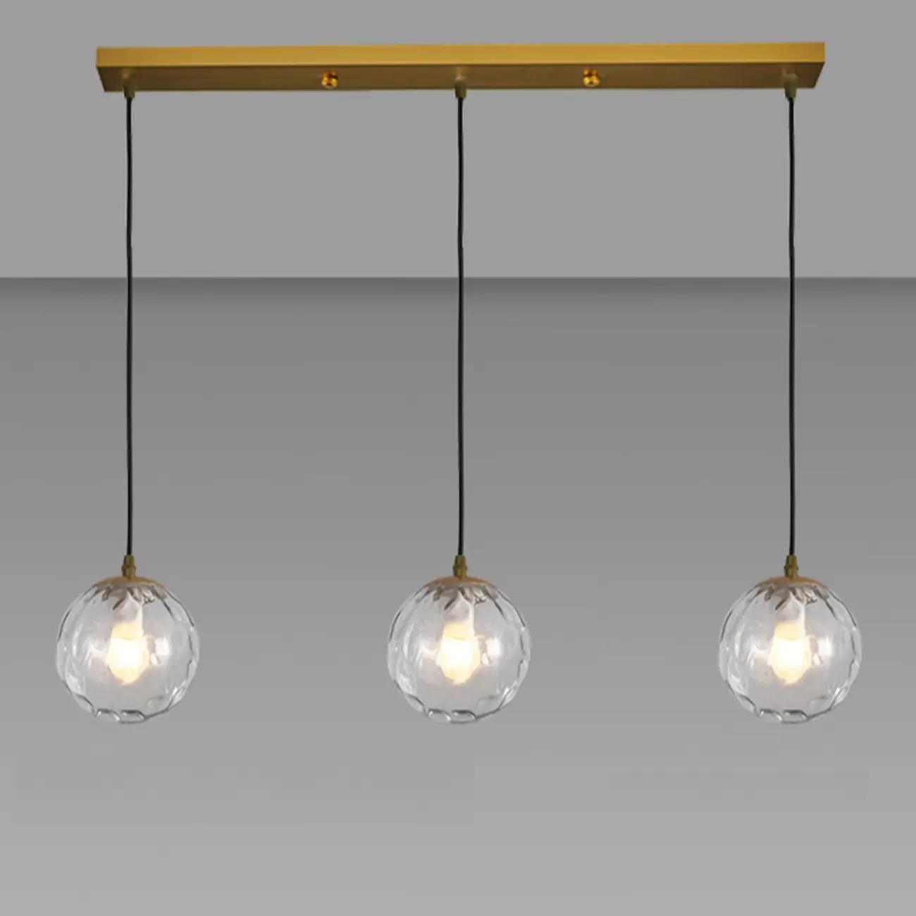 3 Lights Modern Glass Globe Island Pendant Light Image - 10 | homeyfad