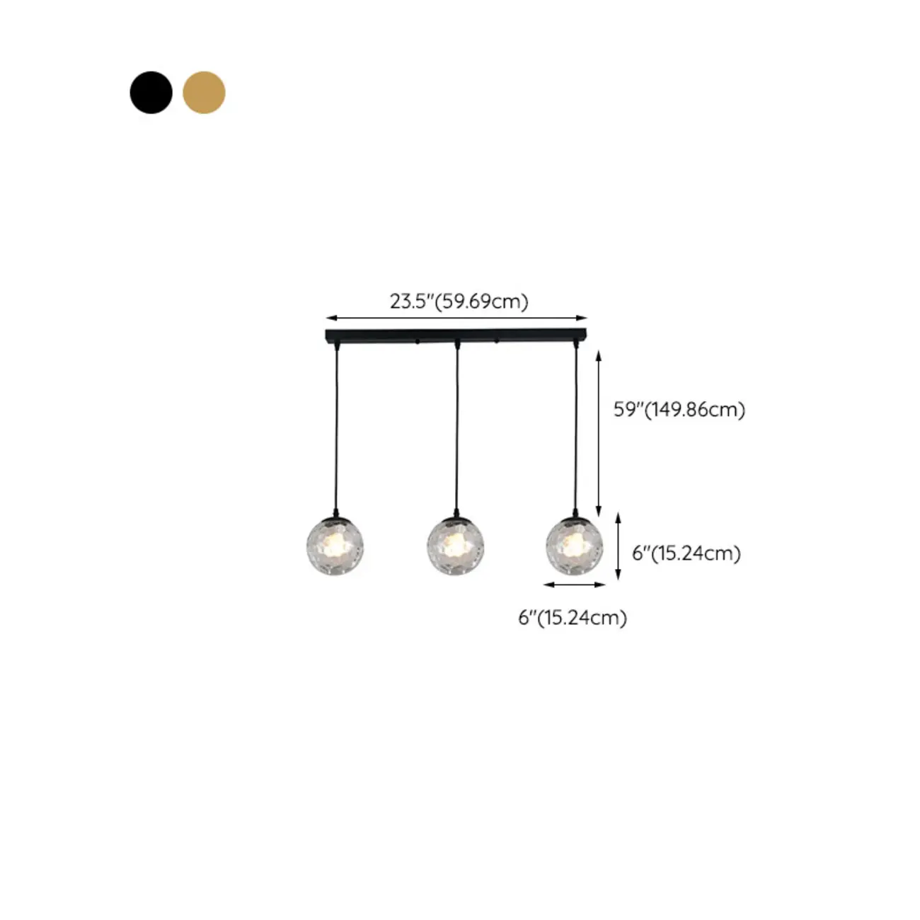 3 Lights Modern Glass Globe Island Pendant Light Image - 14 | homeyfad