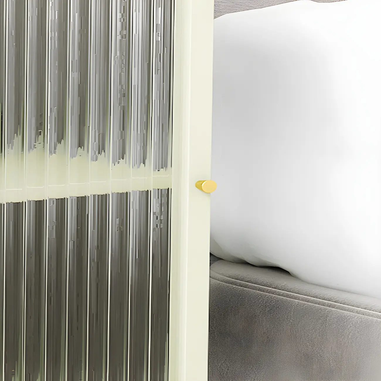 Modern Black Metal Bedside Table with Glass Shelving Image - 13 | homeyfad