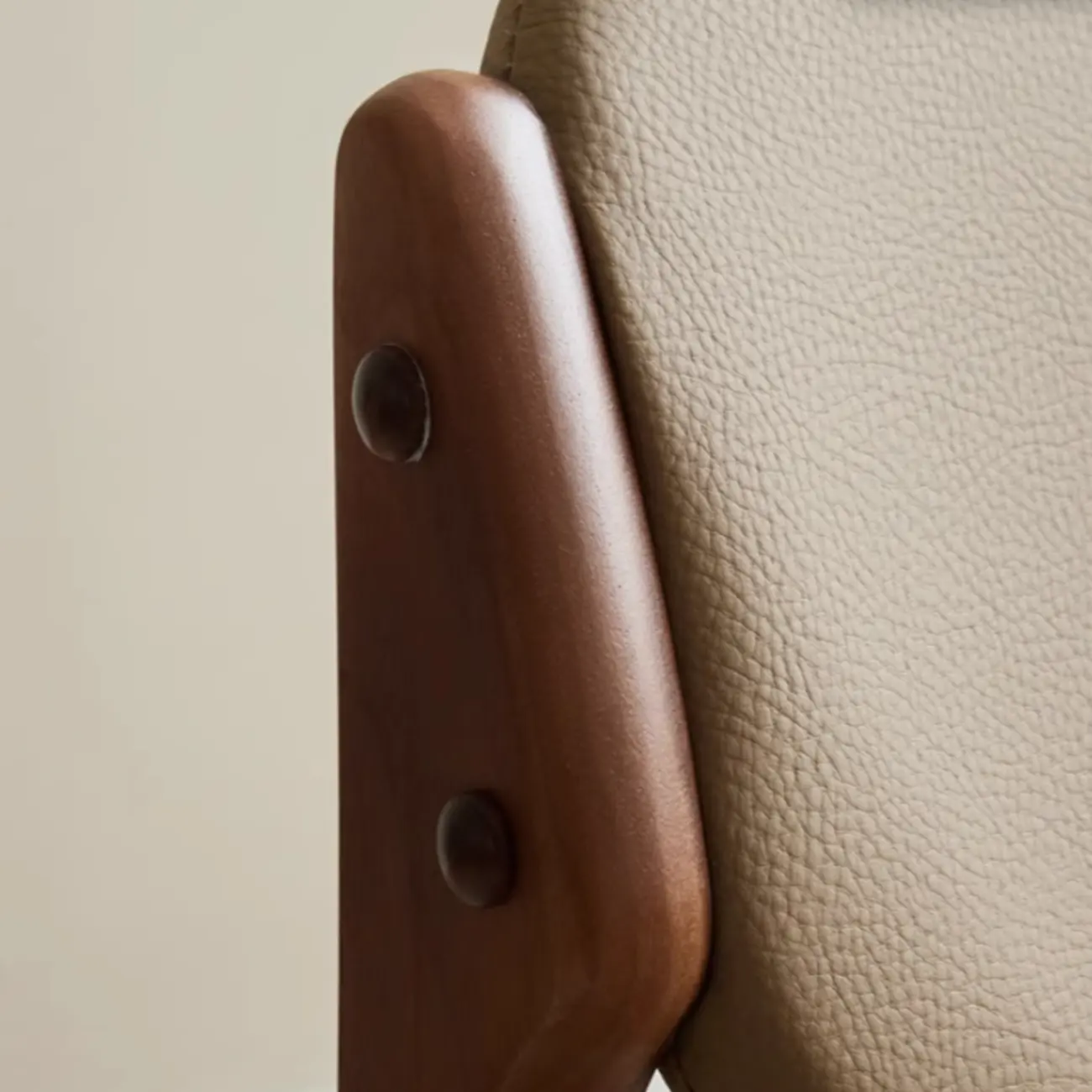 Rustic Open Back Wooden Faux Leather Dining Chair Set of 2 Image - 4 | homeyfad