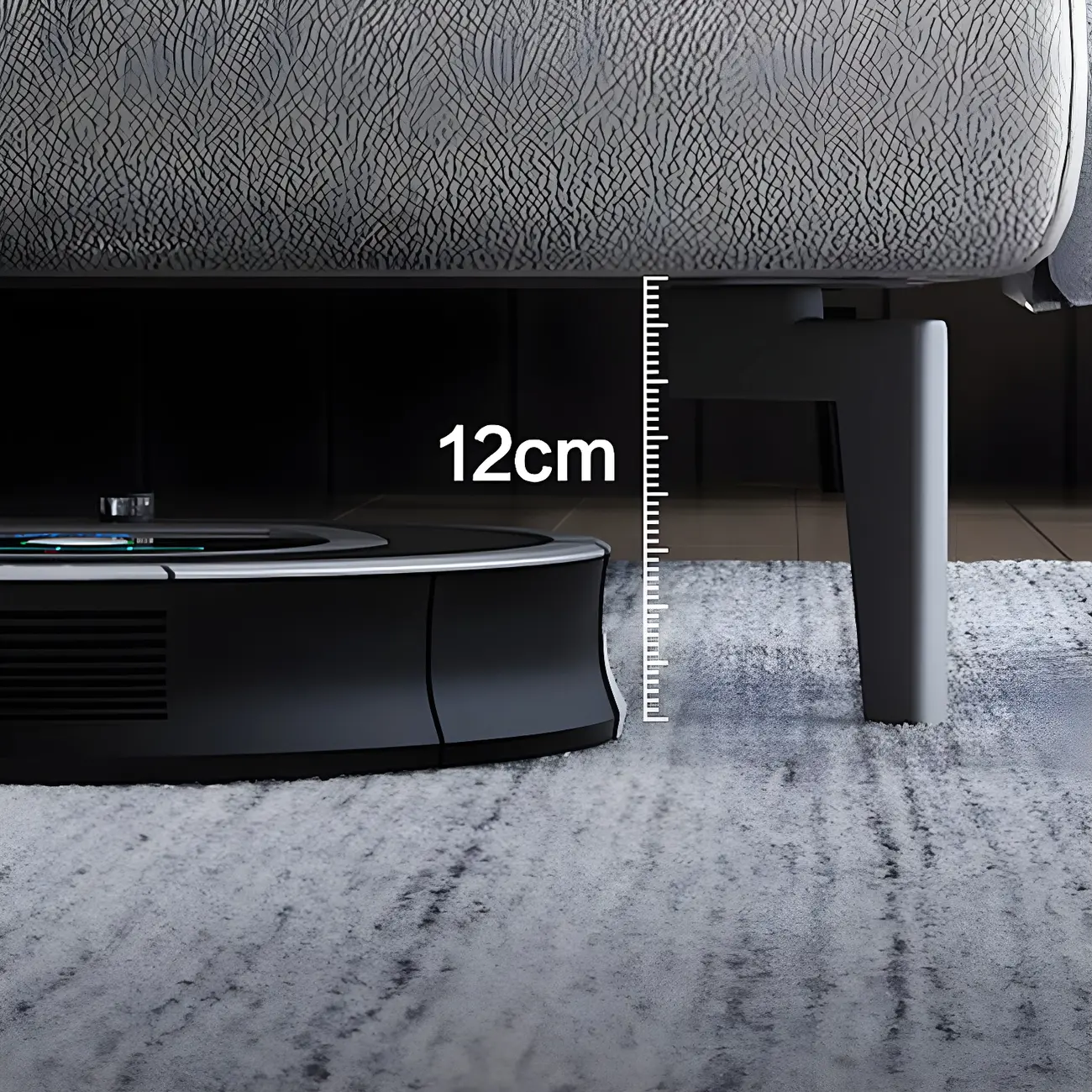 Modern Black Leather Bedside Table with Drawers Image - 16 | homeyfad