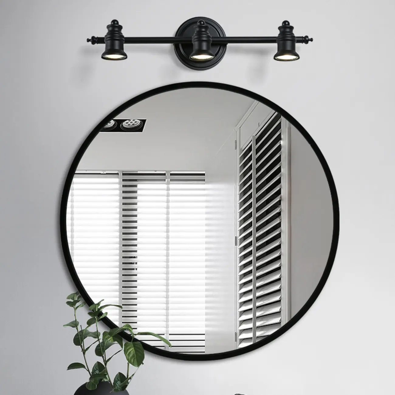 Bathroom Industrial Vanity Mirror Light in Geometric Style Image - 1 | homeyfad