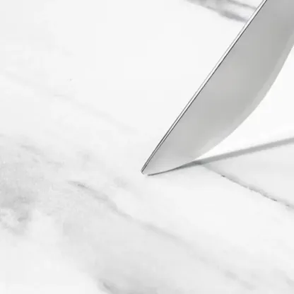 Versatile Lighting White 3-Drawer Nightstand in Marble Top Image - 8