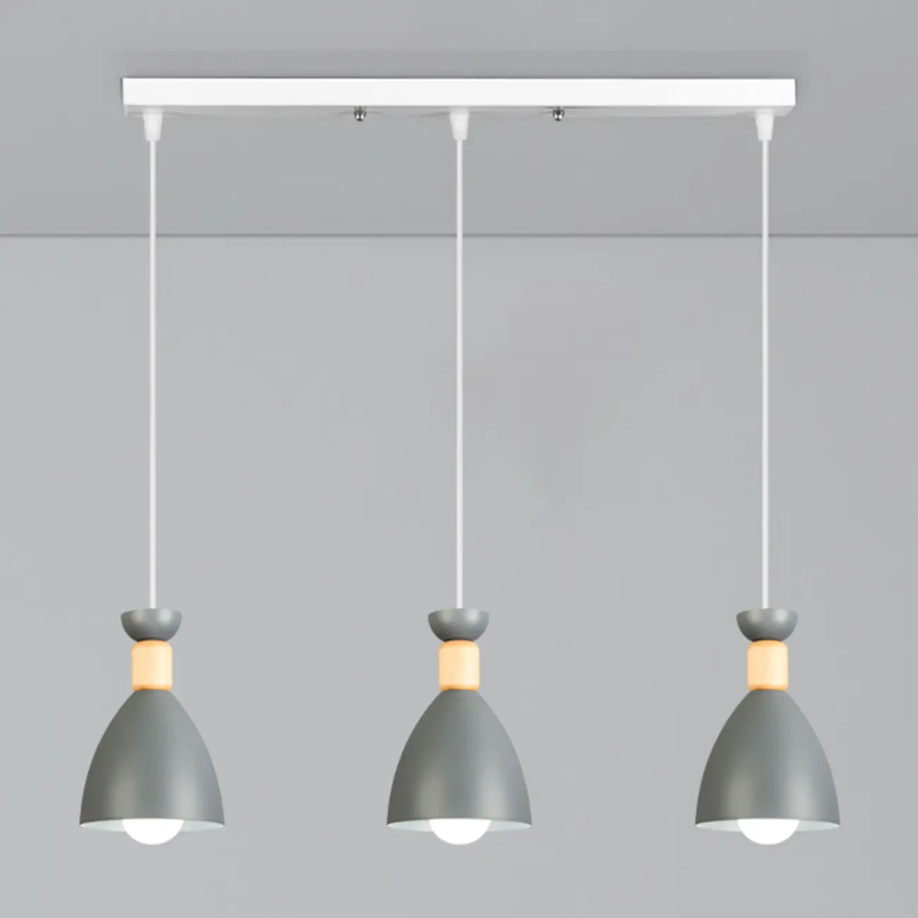 Modern Metal Island Light with 3 Cone Shades with Multi Color Image - 4 | homeyfad