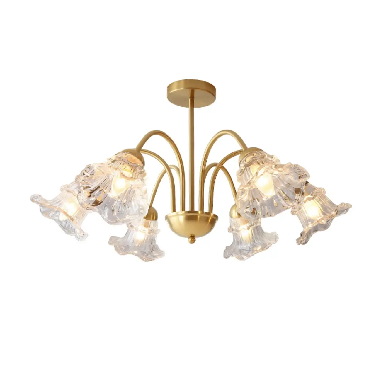 Luxury Vintage Crystal Flower Chandelier for Living Room Image - 8