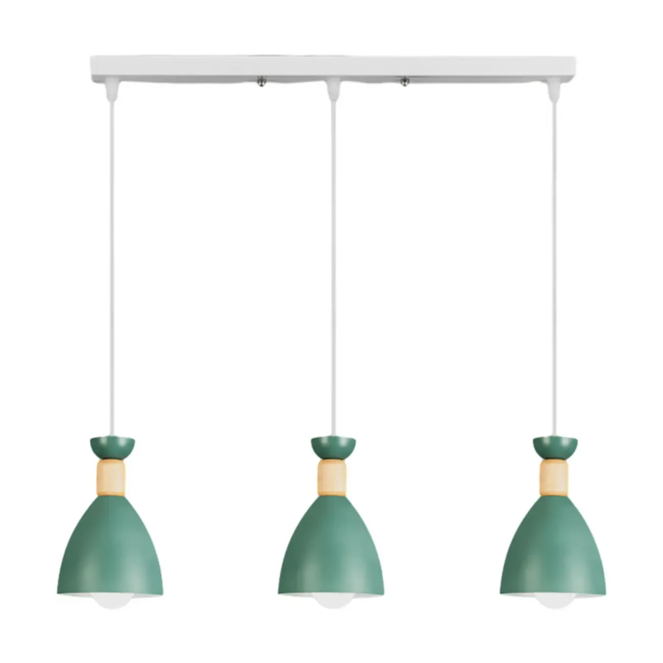 Modern Metal Island Light with 3 Cone Shades with Multi Color Image - 5