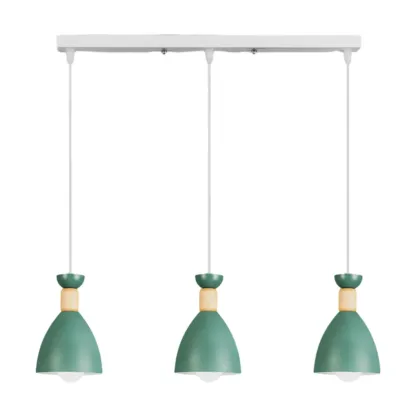 Modern Metal Island Light with 3 Cone Shades with Multi Color Image - 5