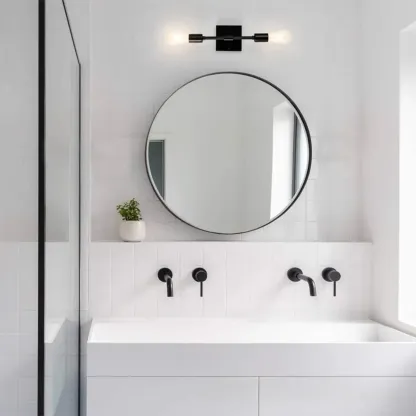 Stylish Dual-Tube Vanity Wall Light for Modern Bathroom Image - 4