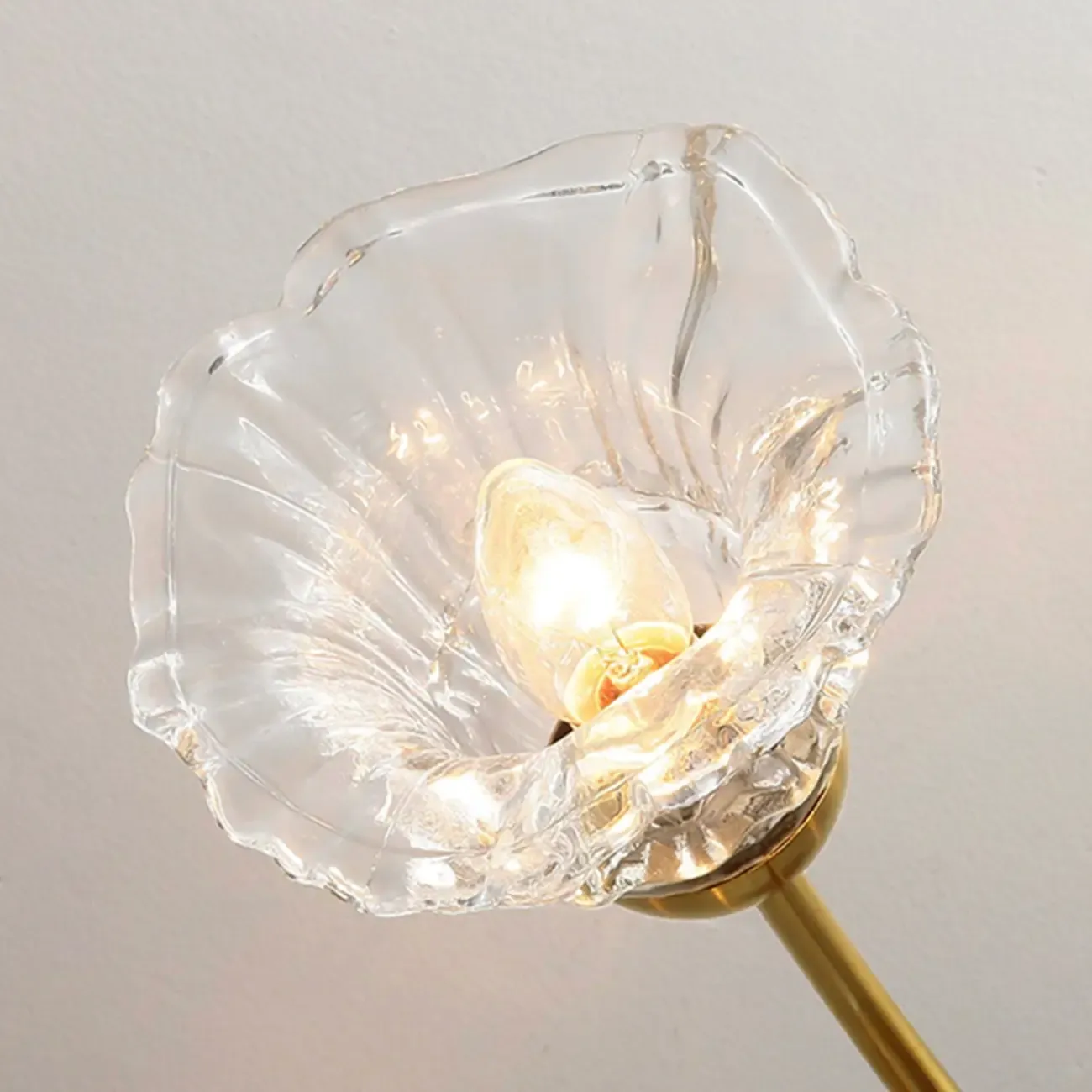 Luxury Vintage Crystal Flower Chandelier for Living Room Image - 9