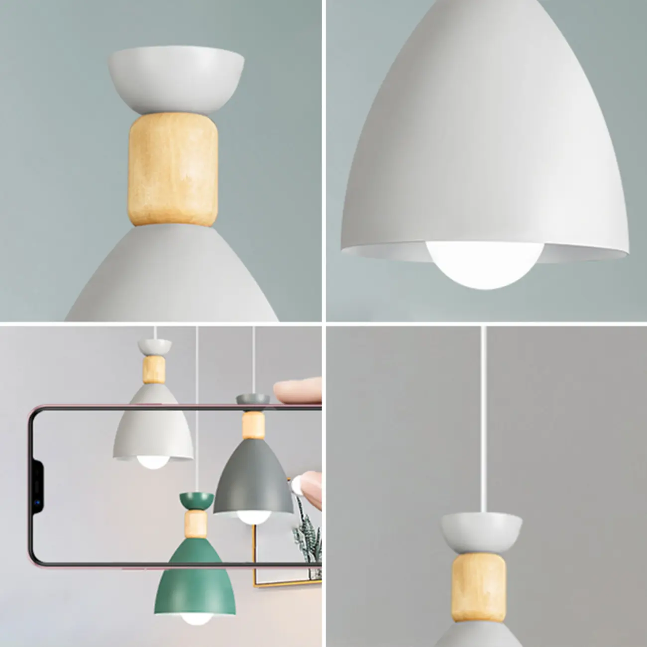 Modern Metal Island Light with 3 Cone Shades with Multi Color Image - 8 | homeyfad