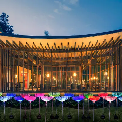 Modern Jellyfish Solar Garden Landscape Lighting Image - 3
