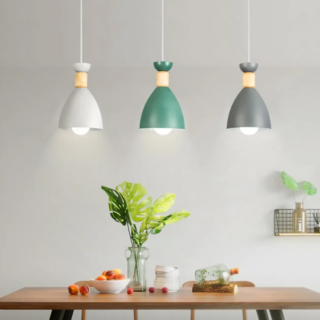 Modern Metal Island Light with 3 Cone Shades with Multi Color Image - 9
