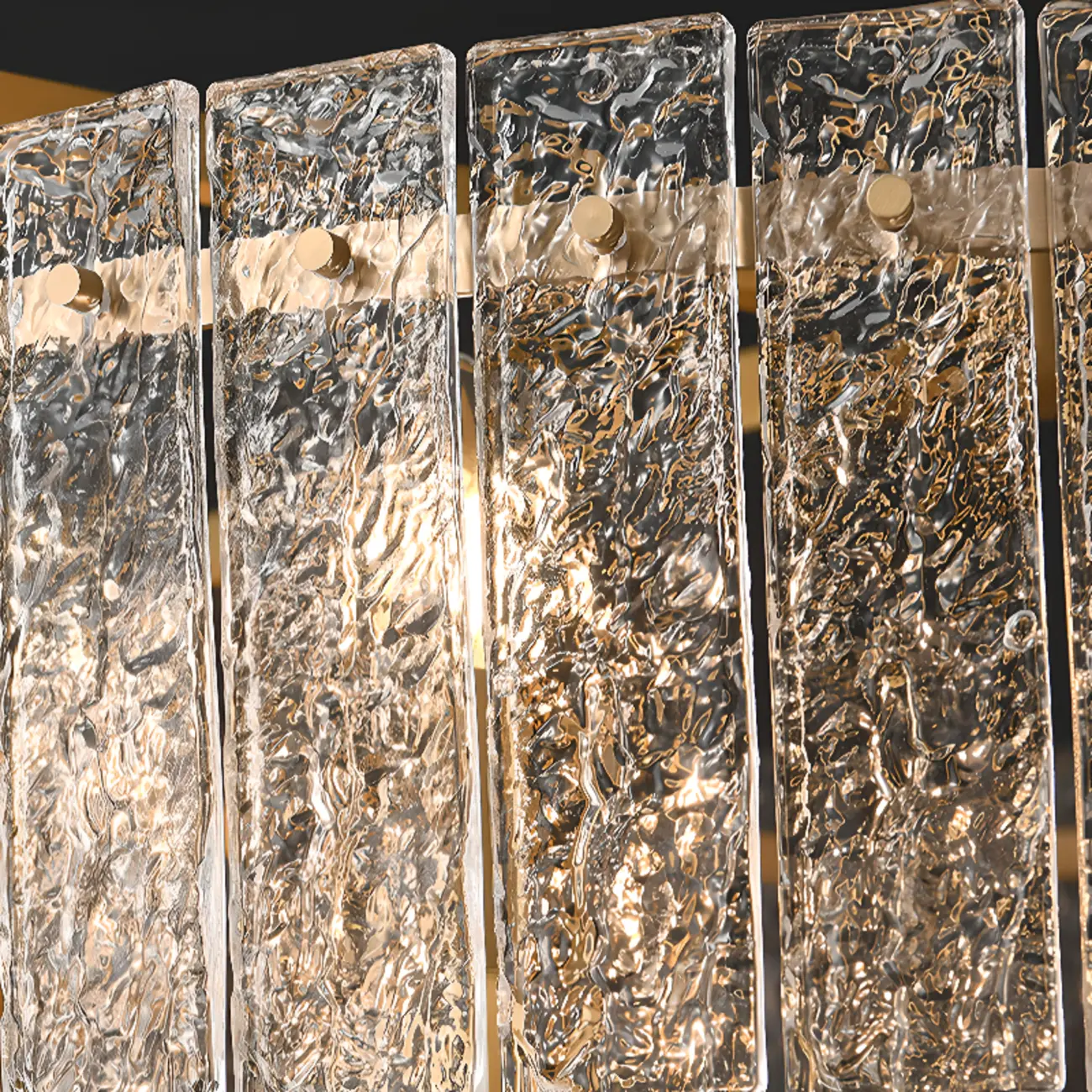 Luxury Crystal Round Chandelier with Glass Lampshade Image - 10 | homeyfad