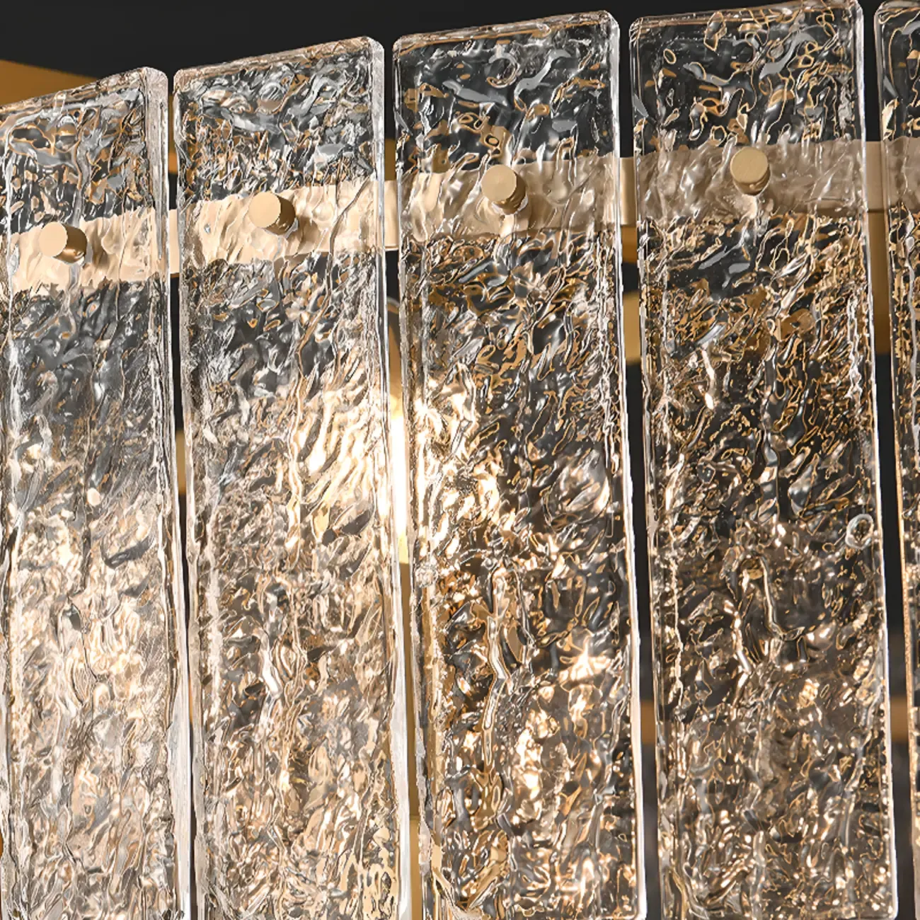 Luxury Crystal Round Chandelier with Glass Lampshade Image - 10