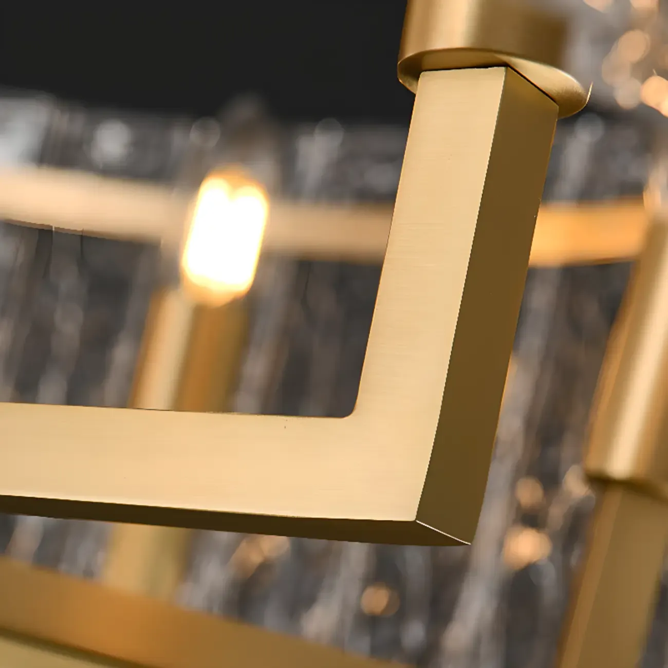 Luxury Crystal Round Chandelier with Glass Lampshade Image - 11