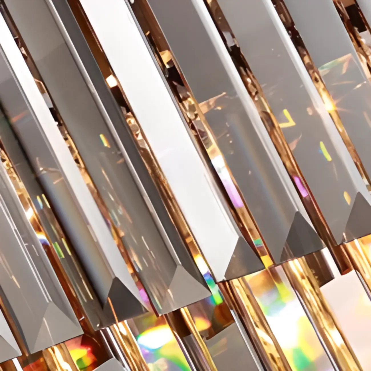 Modern Island Light 2 Tier Transparent Glass in Linear Shape Image - 13 | homeyfad