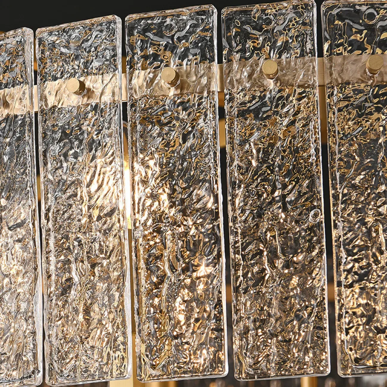 Luxury Crystal Round Chandelier with Glass Lampshade Image - 12