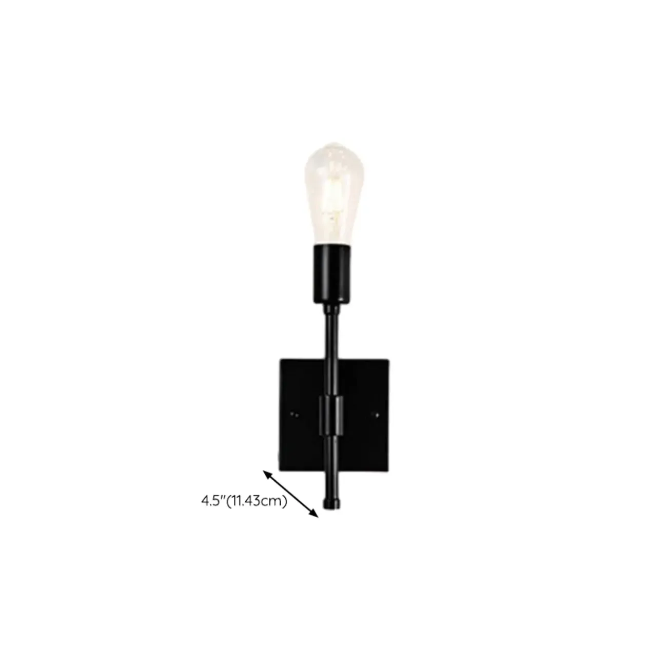 Stylish Dual-Tube Vanity Wall Light for Modern Bathroom #size