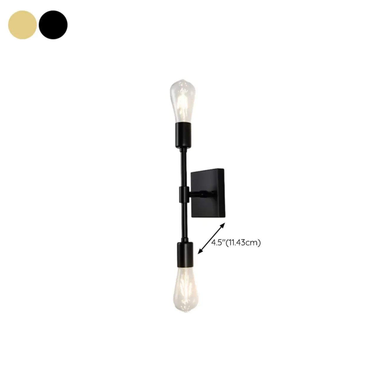 Stylish Dual-Tube Vanity Wall Light for Modern Bathroom Image - 13