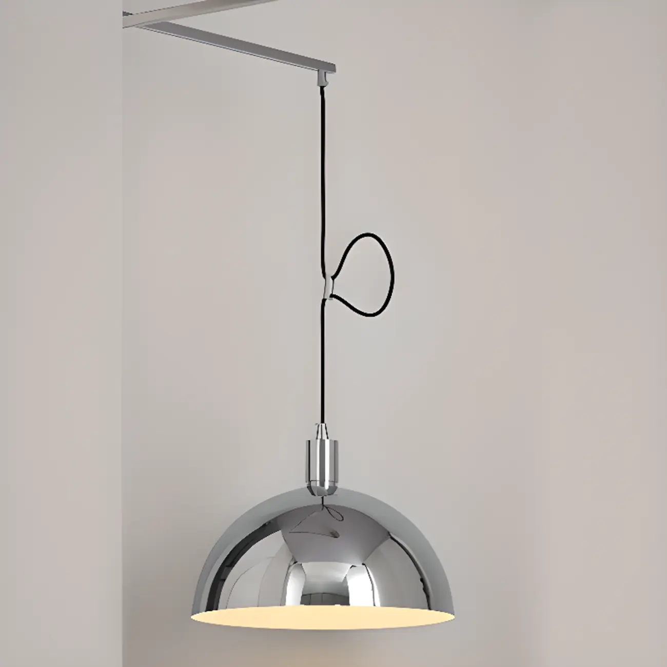 Minimalist Bowl Shape Hanging LED Pendant Light for Dining Room Image - 6 | homeyfad
