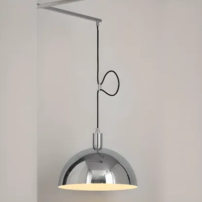 Minimalist Bowl Shape Hanging LED Pendant Light for Dining Room Image - 6